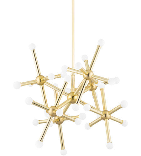 Corbett Lighting36 Light Chandelier in Brass 400-36-VPB