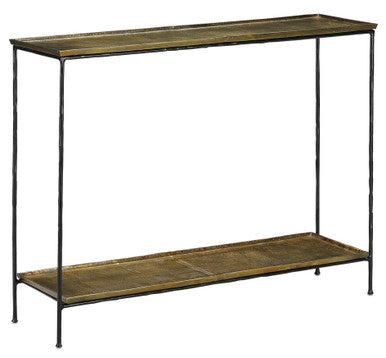 Currey & Co. Boyles Brass Console Table 4000-0023