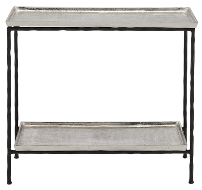 Currey & Co. Boyles Silver Side Table 4000-0061