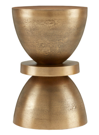 Currey & Co. Ivaan Brass Accent Table 4000-0132