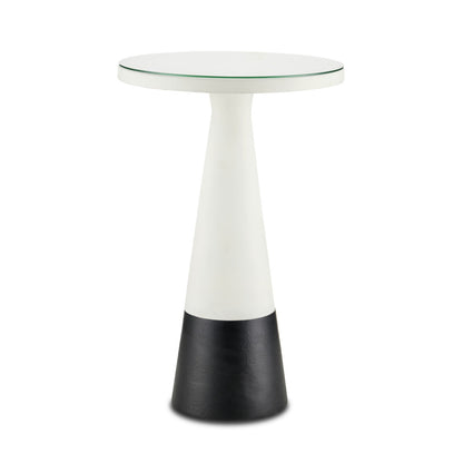 Currey & Co. Tondo White Accent Table 4000-0144