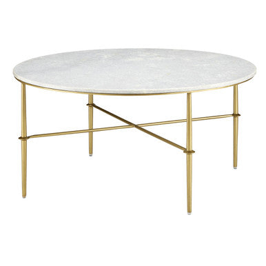 Currey & Co. Kira Marble Cocktail Table 4000-0145