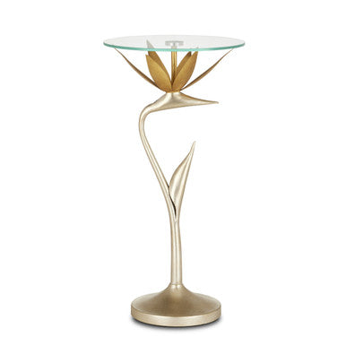 Currey & Co. Paradiso Gold & Silver Accent Table 4000-0147