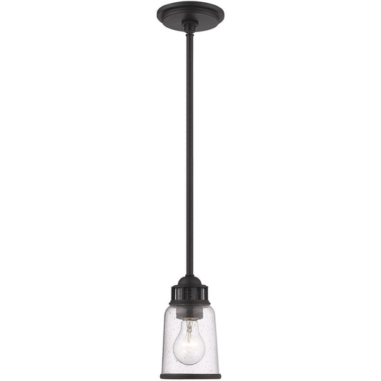 Livex Lighting Lawrenceville Collection 1 Lt BZ Mini Pendant in Bronze 40021-07