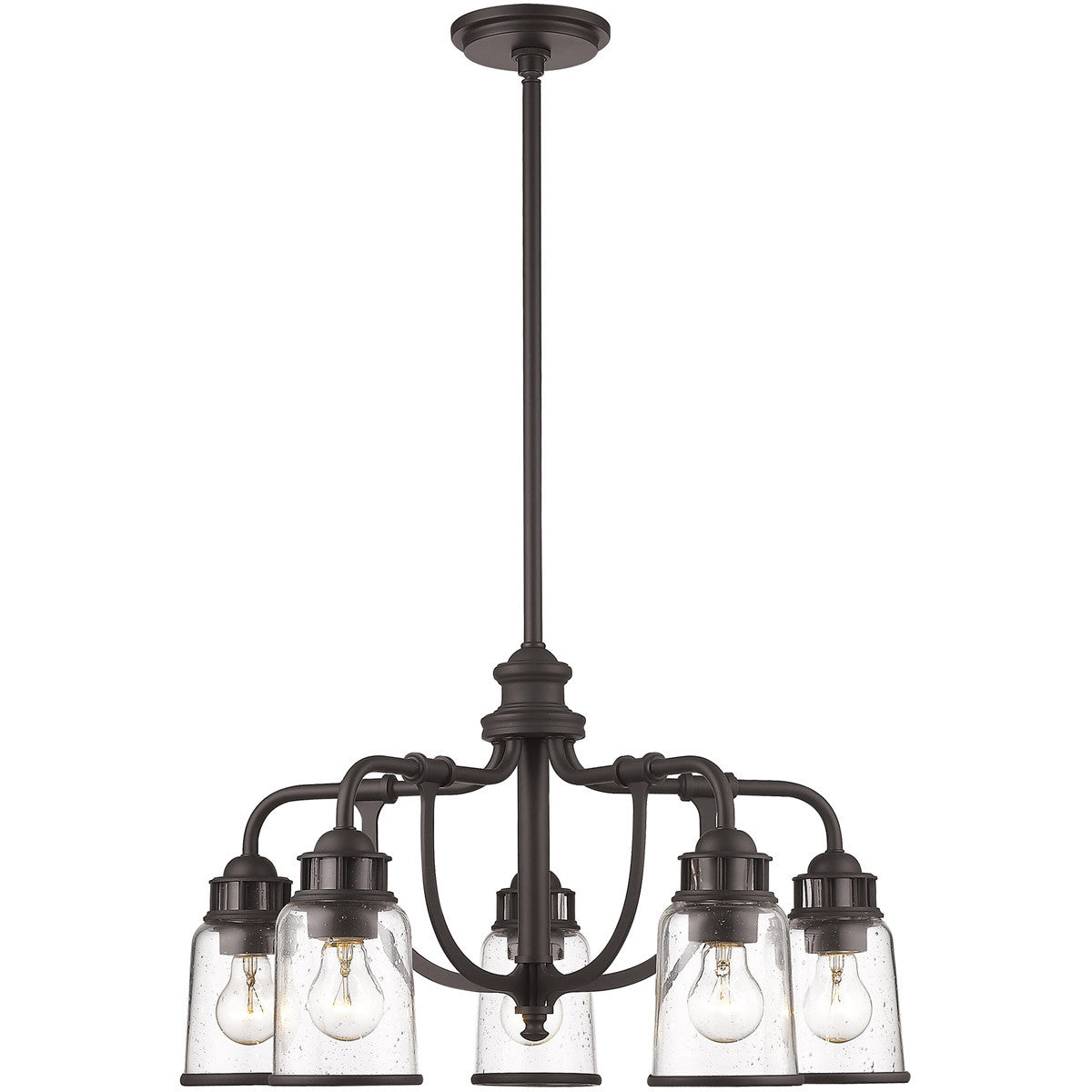 Livex Lighting Lawrenceville Collection 5 Lt BZ Dinette Chandelier in Bronze 40025-07