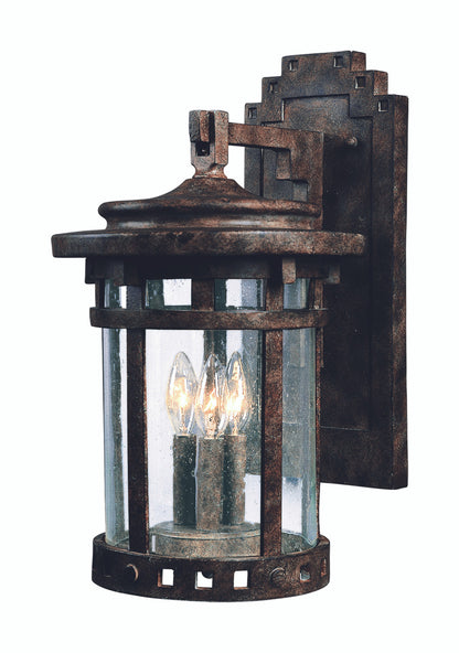 Maxim Santa Barbara VX 3-Light Outdoor Wall Lantern in Sienna 40035CDSE