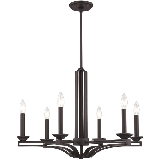 Livex Lighting Trumbull Collection 6 Lt BZ Chandelier in Bronze 40056-07