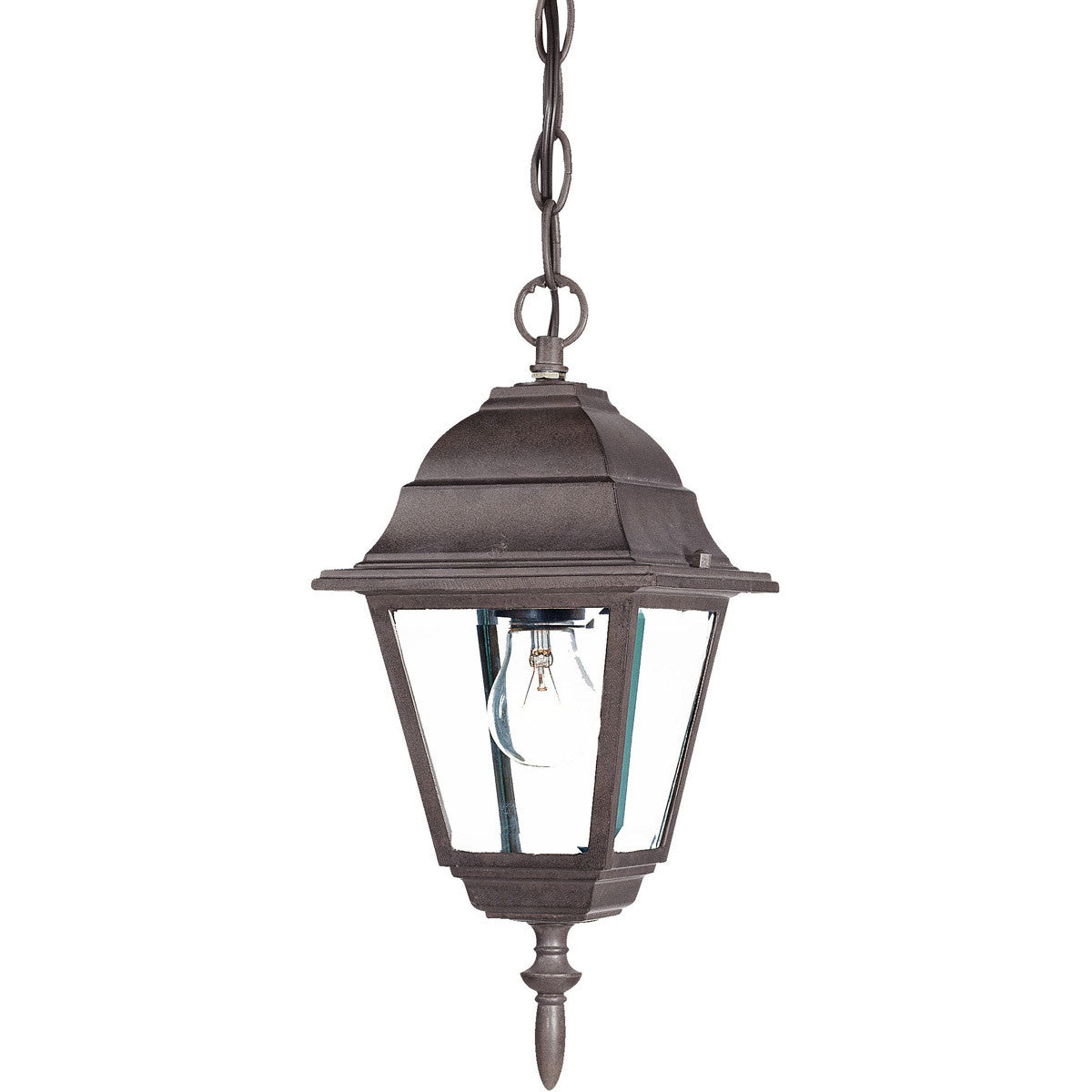 Acclaim Lighting Builder's Choice 1-Light Matte Blurled Walnut Hanging Light in Burled Walnut 4006BW