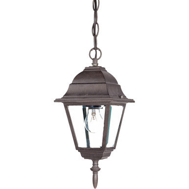 Acclaim Lighting Builder's Choice 1-Light Matte Blurled Walnut Hanging Light in Burled Walnut 4006BW