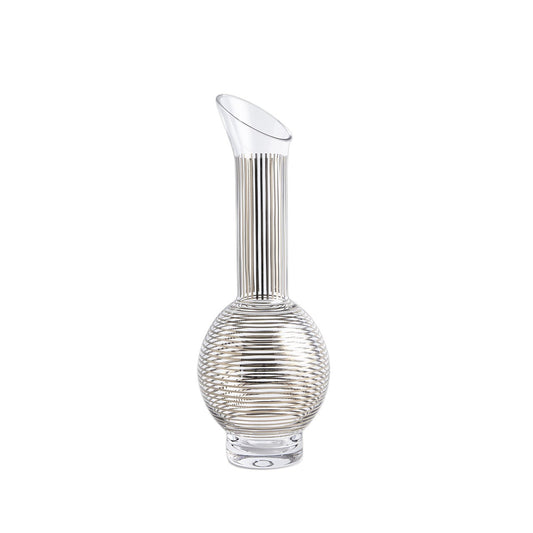 Global Views Platinum Stripe Wine Decanter-Sphere 6.60503