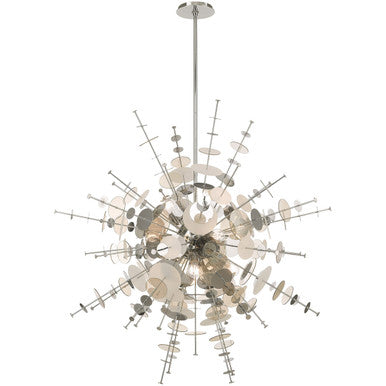 Livex Lighting Circulo Collection 12 Lt Polished Chrome Grand Foyer Pendant Chandelier in Polished Chrome 40079-05