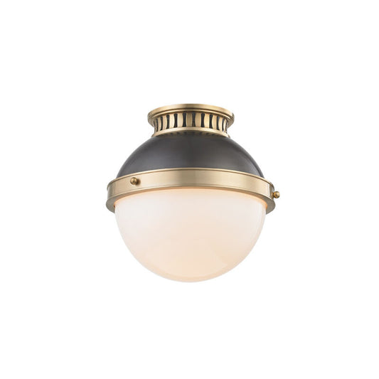 Hudson Valley Lighting Latham Flush Mount in Aged/antique Distressed Bronze 4009-ADB