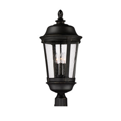 Maxim Dover VX 3-Light Outdoor Pole/Post Lantern in Bronze 40092CDBZ