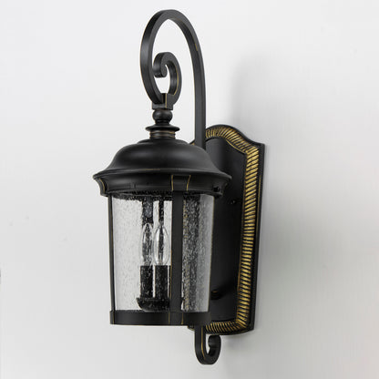 Maxim Dover VX 3-Light Outdoor Wall Lantern in Bronze 40094CDBZ