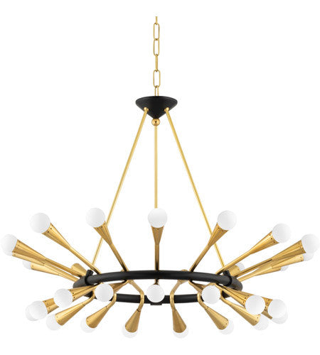 Corbett Lighting30 Light Chandelier in Brass 401-30-VPB/BBR