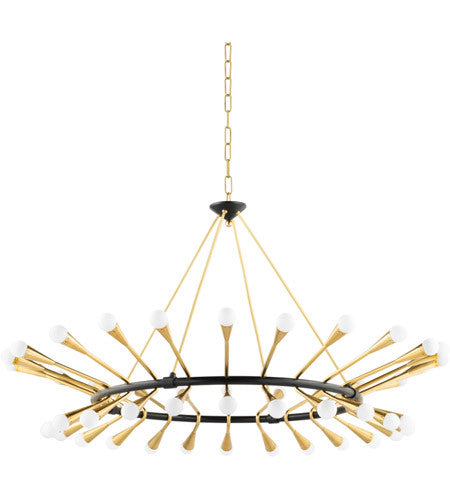 Corbett Lighting48 Light Chandelier in Brass 401-48-VPB/BBR