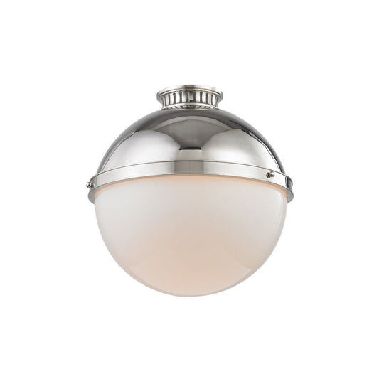 Hudson Valley Lighting Latham Flush Mount in Polished Nickel 4015-PN