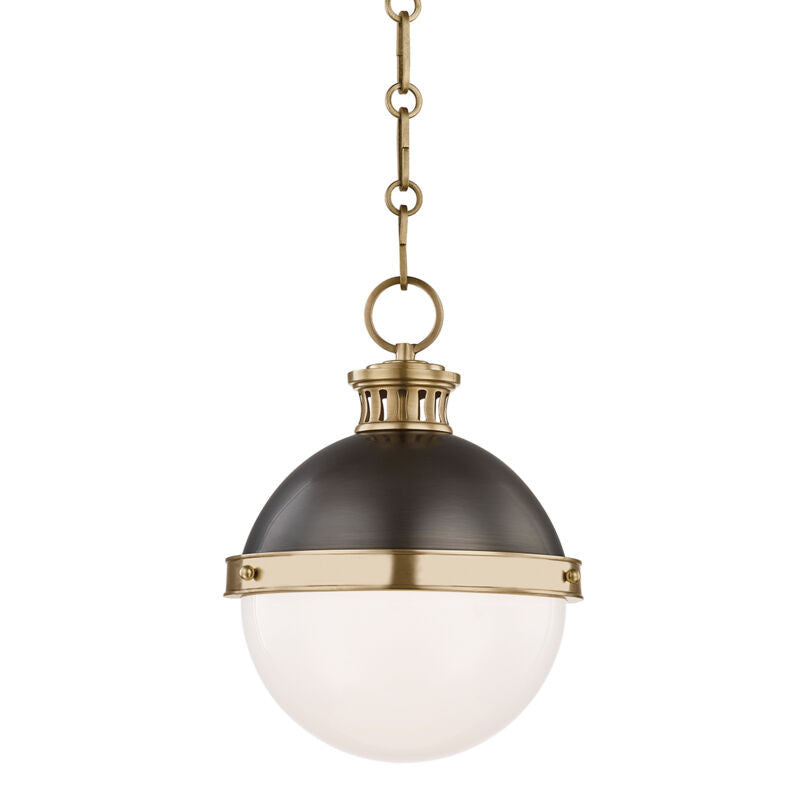 Hudson Valley Lighting Latham Pendant in Aged/antique Distressed Bronze 4019-ADB