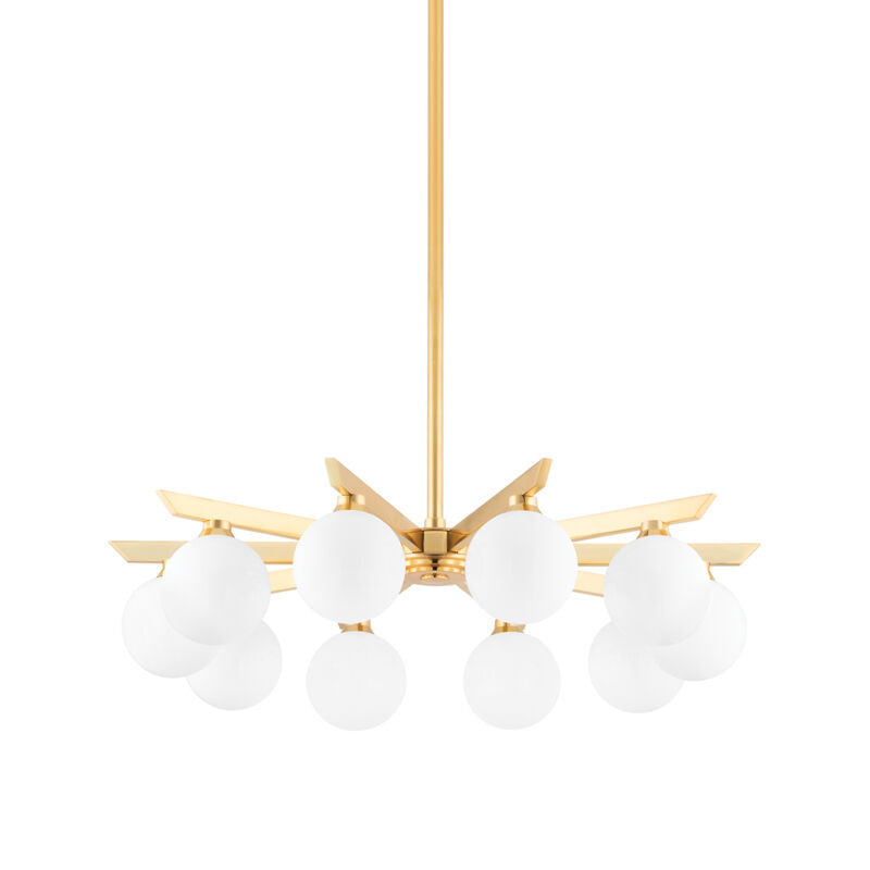 Corbett Lighting Astra Chandelier in Vintage Brass 402-10-VB