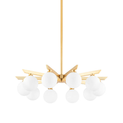 Corbett Lighting Astra Chandelier in Vintage Brass 402-10-VB