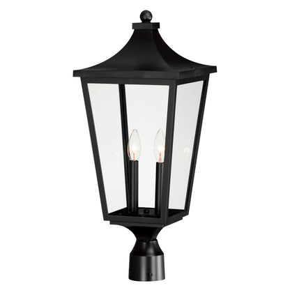 Maxim Sutton Place VX 2-Light Outdoor Post Lantern in Black 40230CLBK