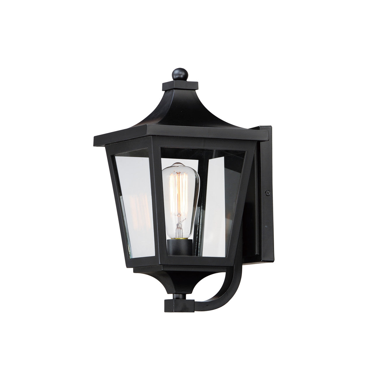 Maxim Sutton Place VX 1-Light Outdoor Sconce in Black 40232CLBK