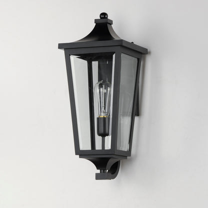 Maxim Sutton Place VX 1-Light Outdoor Sconce in Black 40233CLBK