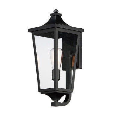 Maxim Sutton Place VX 1-Light Outdoor Sconce in Black 40233CLBK