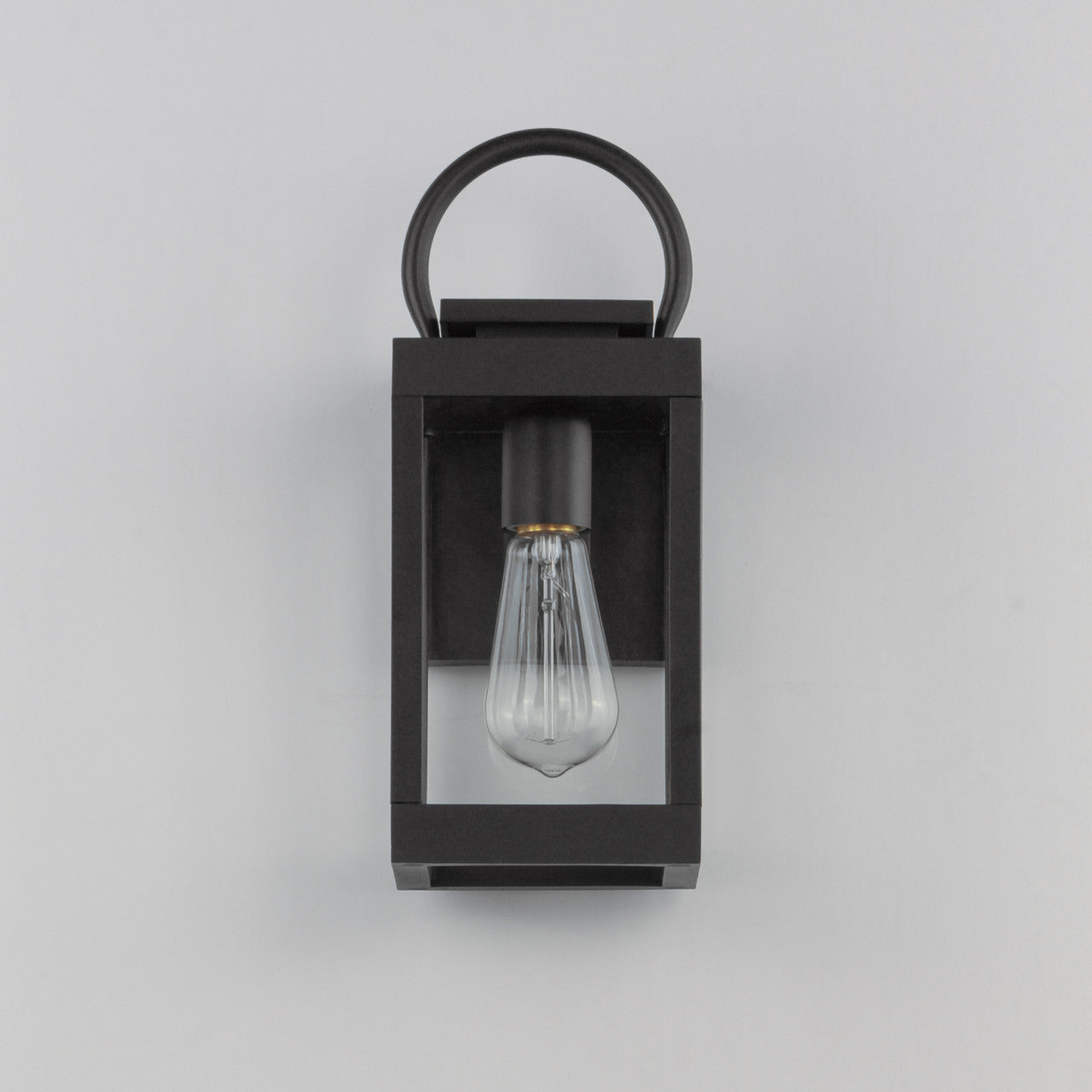 Maxim Nassau VX 1-Light Outdoor Wall Lantern in Black 40312CLBK