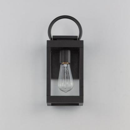 Maxim Nassau VX 1-Light Outdoor Wall Lantern in Black 40312CLBK