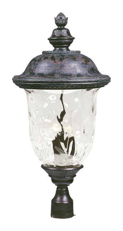 Maxim Carriage House VX 3-Light Outdoor Pole/Post Lan in Oriental Bronze 40421WGOB