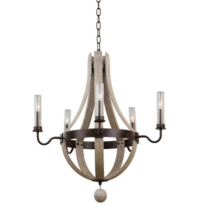 Kalco Harper 5 Light Outdoor Chandelier 404670FG