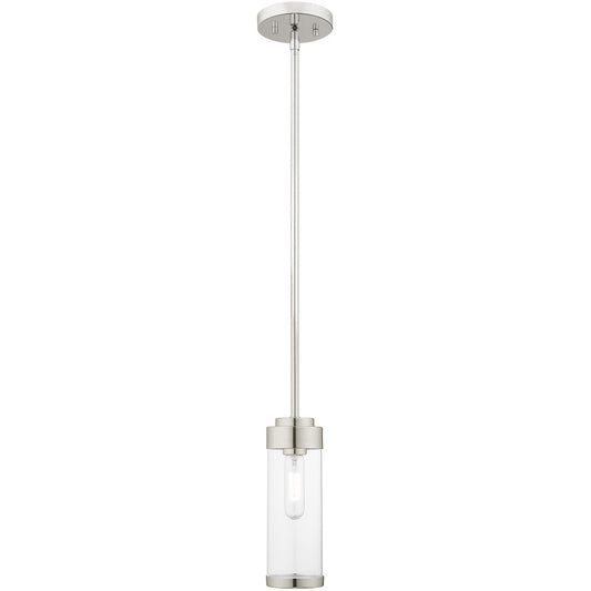 Livex Lighting Hillcrest Collection 1 Lt Polished Chrome Mini Pendant in Polished Chrome 40470-05