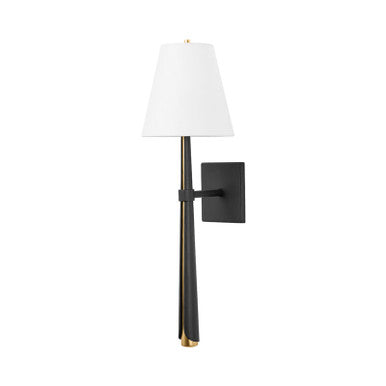 Corbett Lighting Esmeralda Wall Sconce in Vintage Gold Leaf/Textured Black 405-01-VGL/TBK