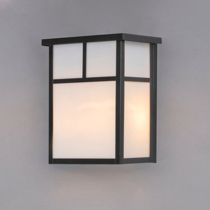 Maxim Coldwater 2-Light Outdoor Wall Lantern in Black 4051WTBK