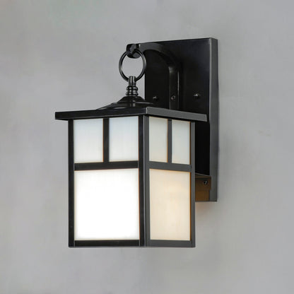 Maxim Coldwater 1-Light Outdoor Wall Lantern in Black 4053WTBK