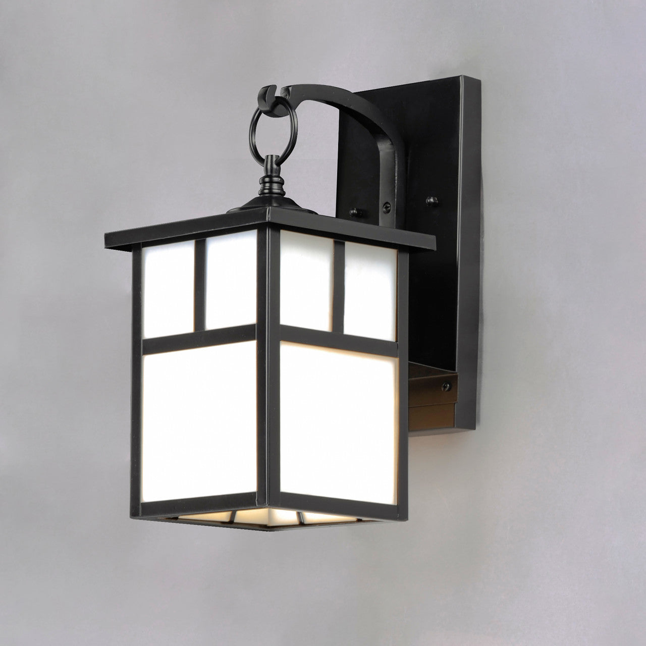 Maxim Coldwater 1-Light Outdoor Wall Lantern in Black 4054WTBK