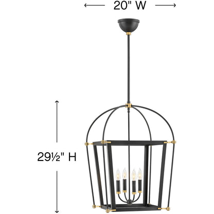 Hinkley Lighting Selby Medium Open Frame Black 4055BK