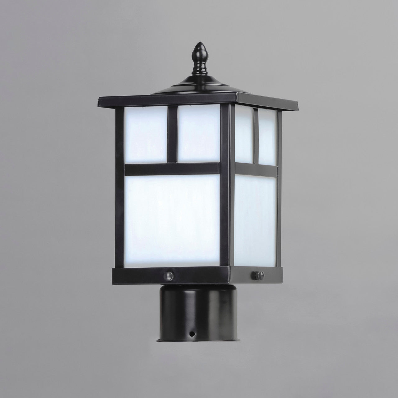 Maxim Coldwater 1-Light Outdoor Pole/Post Lantern in Black 4055WTBK