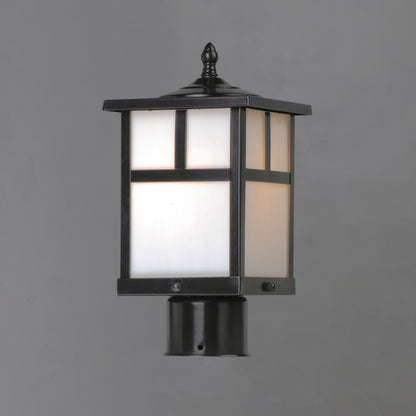 Maxim Coldwater 1-Light Outdoor Pole/Post Lantern in Black 4055WTBK