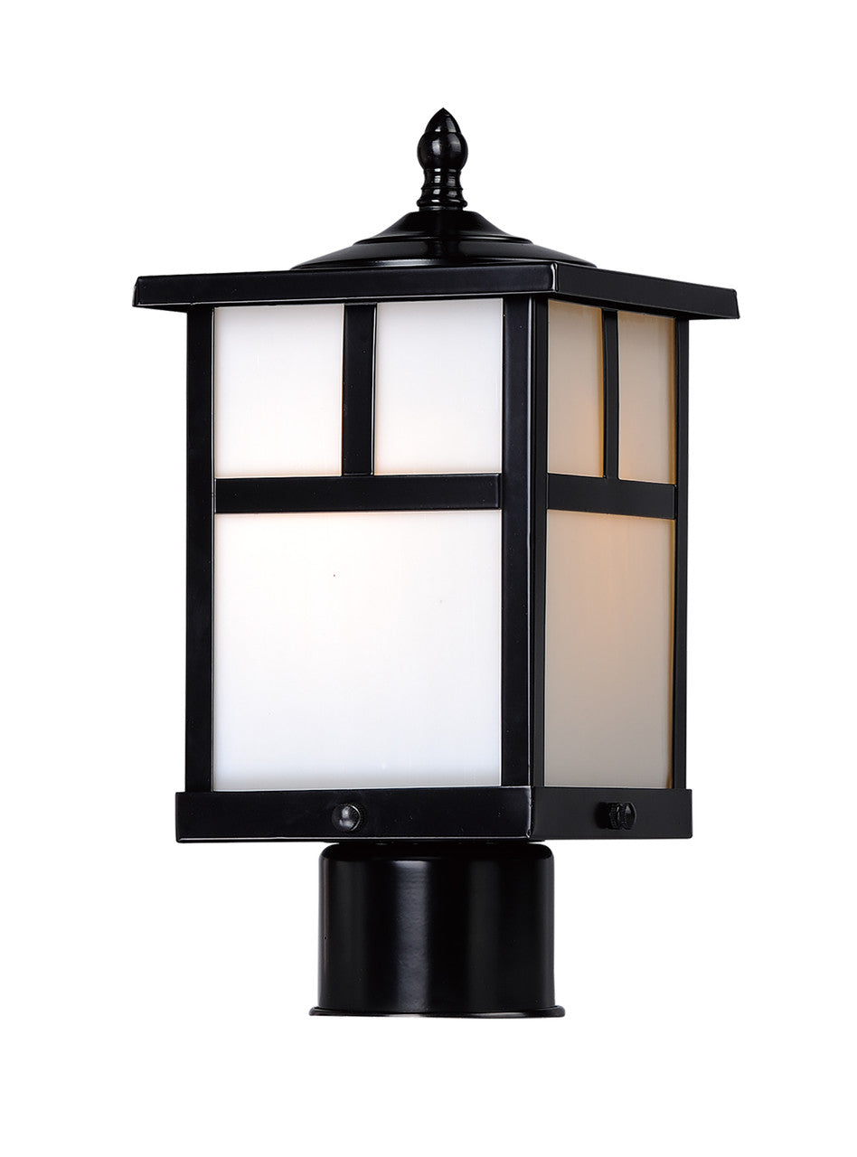 Maxim Coldwater 1-Light Outdoor Pole/Post Lantern in Black 4055WTBK