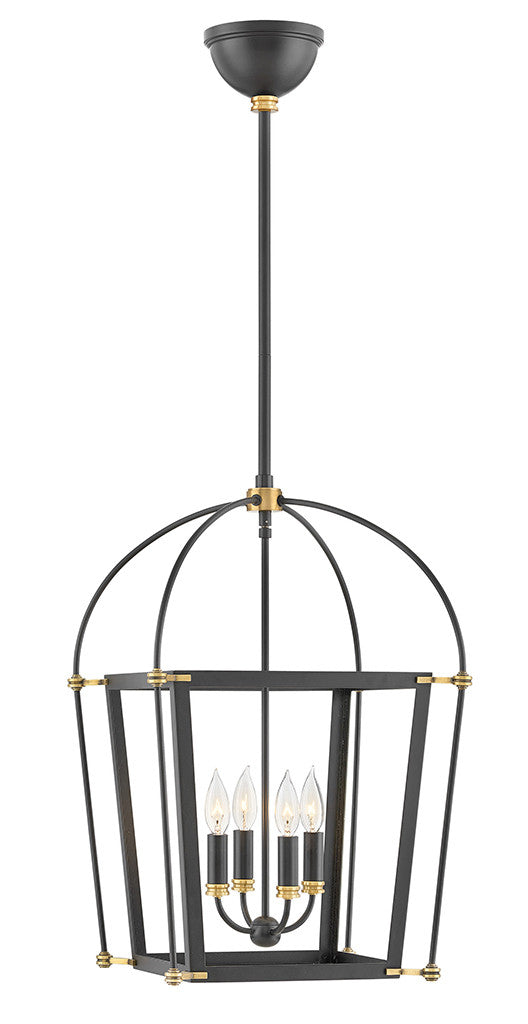 Hinkley Lighting Selby Small Open Frame Pendant Black 4057BK