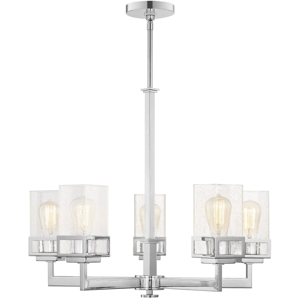 Livex Lighting Harding Collection 5 Lt CH Chandelier in Polished Chrome 40595-05