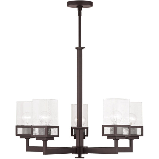 Livex Lighting Harding Collection 5 Lt BZ Chandelier in Bronze 40595-07