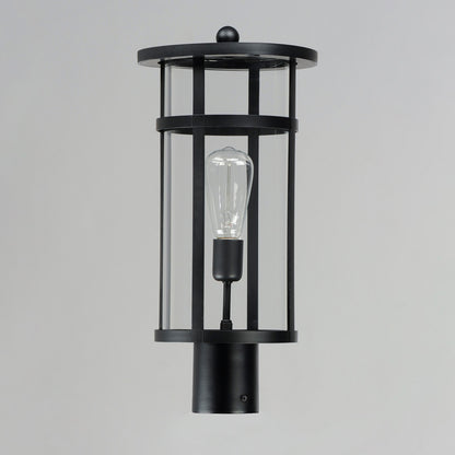 Maxim Clyde VX 1-Light VX Post Lantern in Black 40620CLBK