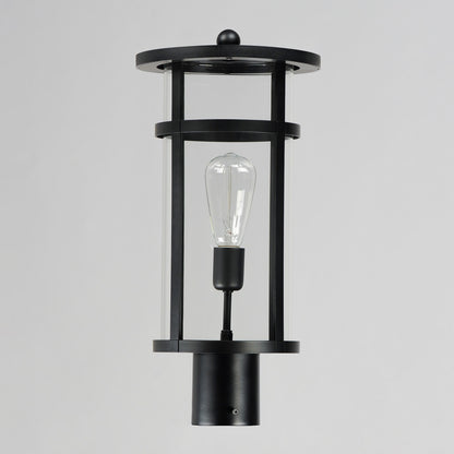 Maxim Clyde VX 1-Light VX Post Lantern in Black 40620CLBK