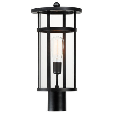 Maxim Clyde VX 1-Light VX Post Lantern in Black 40620CLBK