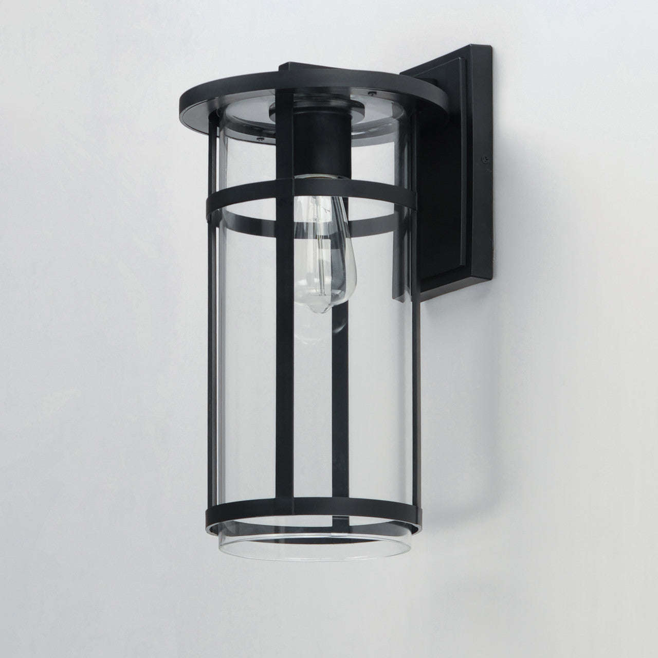 Maxim Clyde VX Large Outdoor Wall Sconce in Black 40625CLBK