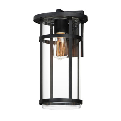 Maxim Clyde VX Large Outdoor Wall Sconce in Black 40625CLBK