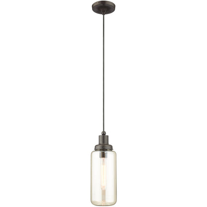 Livex Lighting Art Glass Mini Pendants Collection 1 Light English Bronze Mini Pendant in English Bronze 40634-92